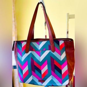 Fossil Fiona Chevron Tote
